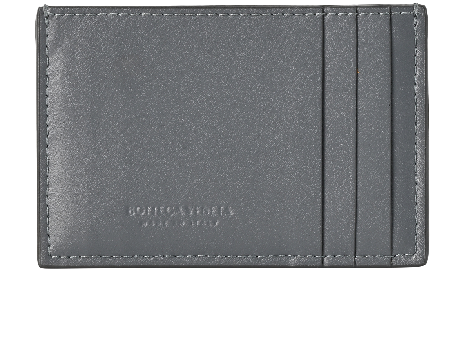 Bottega Veneta Card Holder, &pound;180, Accessories, Grey, Leather, Back view